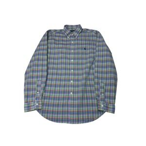Ralph Lauren Classic Fit Plaid Long Sleeve‎ Button Down Shirt - Large